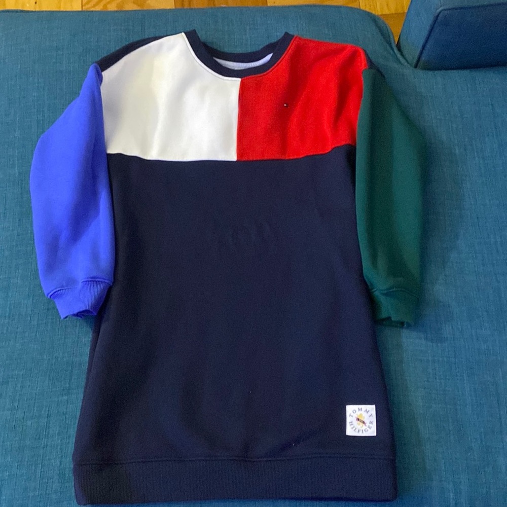 Girls Color-block Sweatshirt Dress - Tommy Hilfiger